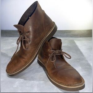 Clarks Bushacre 2 Chukka Boots Men’s 12 Brown Leather Desert Boots Vintage